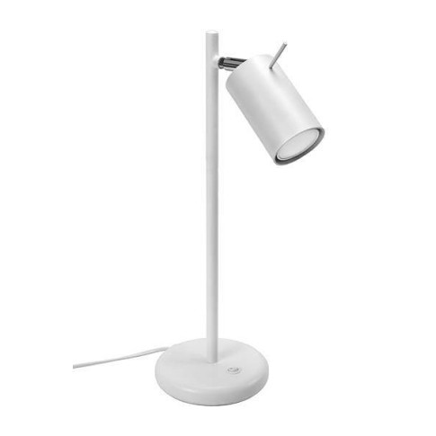 Biała lampka biurowa stalowa A195-Rins