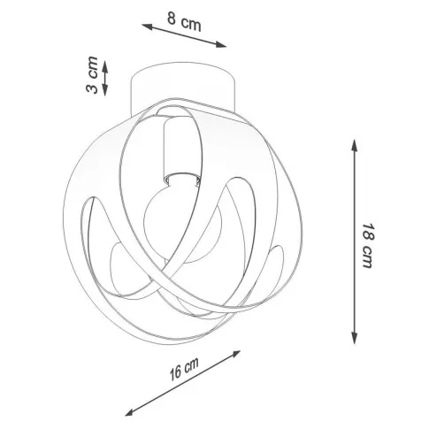 Wymiary lampy A192 Hoxa