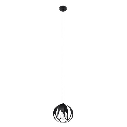 Czarna lampa wisząca metalowa A189-Hoxa