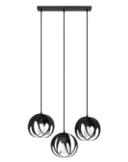 Czarna stalowa lampa wisząca nad stół w stylu loft - A190-Hoxa w sklepie Edinos.pl