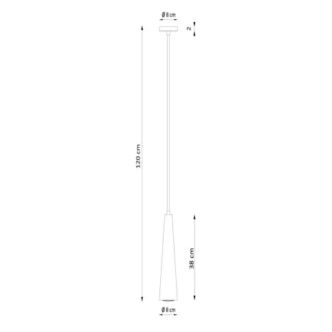 Wymiary lampy A186-Modi