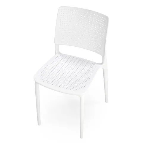 Biale skandynawskie krzeslo Imaros