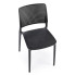 Czarne ażurowe krzesło Imros