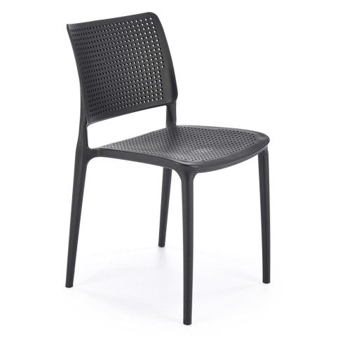 Czarne minimalistyczne krzesło Imaros