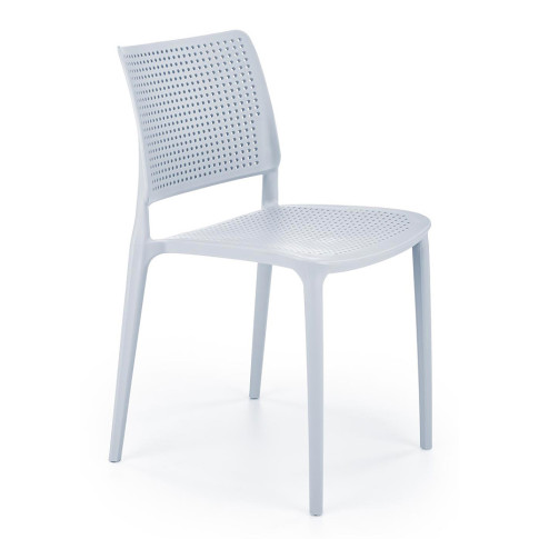Jasnoniebieskie krzesło sztaplowane Imros