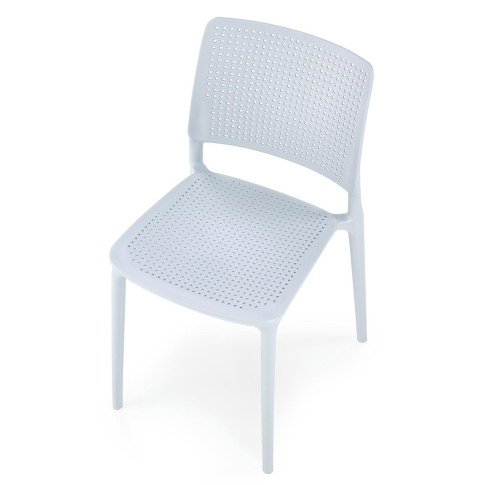 Niebieskie krzesło ażurowe Imros