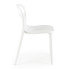 Białe minimalistyczne krzesło do jadalni Nagun