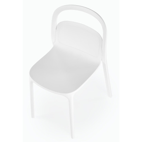 Białe minimalistyczne krzesło Nagun