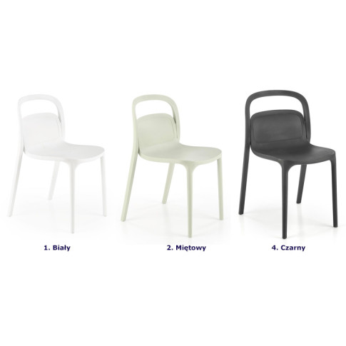Kolory krzesła sztaplowanego Nagun