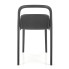 Czarne krzeslo minimalistyczne Nagun