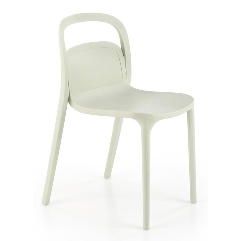Jasnozielone krzesło sztaplowane Nagun