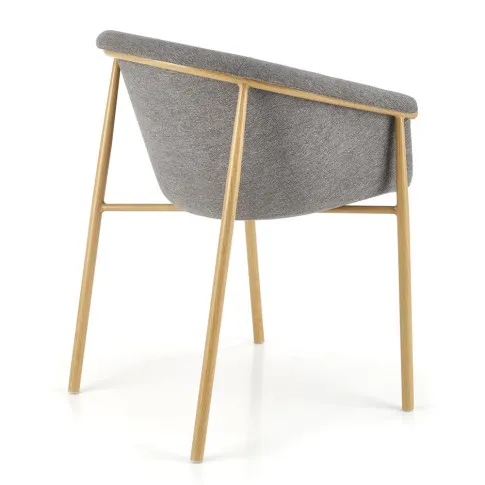 Szare kubelkowe krzeslo Rito