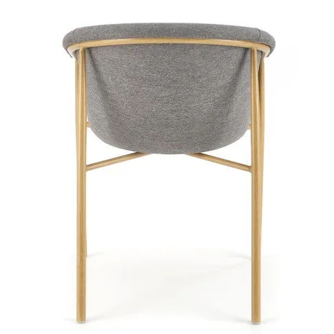 Szare skandynawskie krzeslo Rito