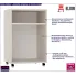 Kontenerek w kolorze beż piaskowy Estilo Noble 5X