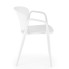 Białe skandynawskie krzesło ogrodowe Orlo