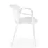 Białe skandynawskie krzesło ogrodowe Orlo