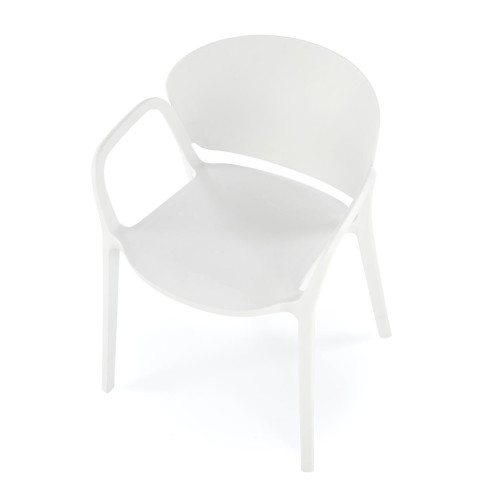 Biale krzeslo sztaplowane Orlo