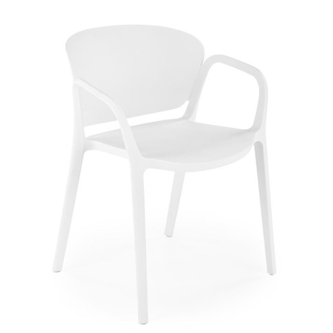 Białe krzesło ogrodowe Orlo