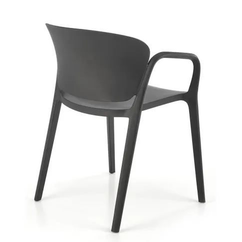 Czarne krzesło do ogrodu Orlo