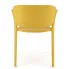 Musztardowe minimalistyczne krzesło Orlo