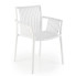 Białe sztaplowane krzesło ogrodowe - Darlox