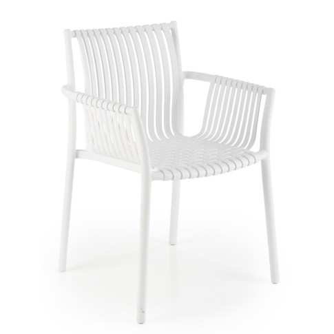 Białe krzesło do ogrodu Darlox