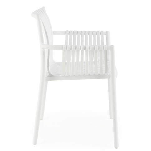 Białe minimalistyczne krzesło Darlox