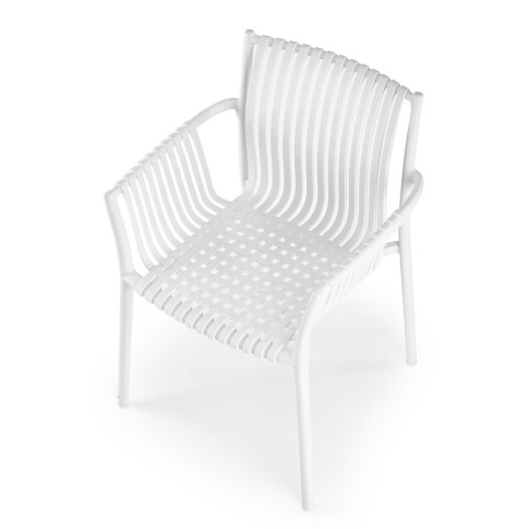 Białe krzesło Darlox