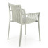 Szare nowoczesne krzesło ogrodowe Darlox