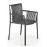 Czarne nowoczesne krzesło do ogrodu - Darlox