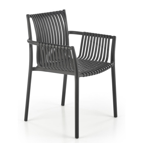 Czarne krzesło do ogrodu Darlox