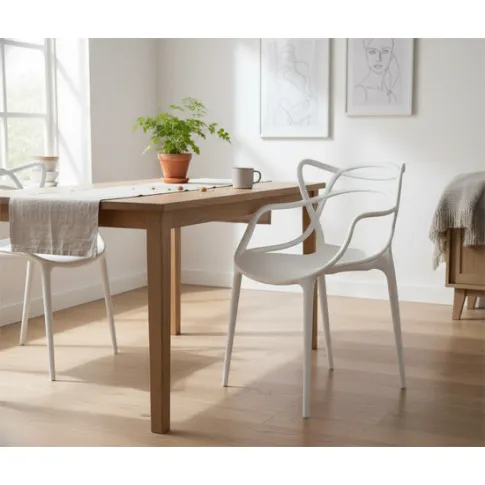 wiazualicaja krzesła białego Riani 3X