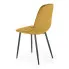 Musztardowe nowoczesne krzesło Volter