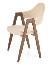Nowoczesne krzesło z podłokietnikami Ebris 2X - beżowe w sklepie Edinos.pl