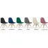 Kolory krzesła welurowego pikowanego Zipro 3X