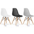 kolory nowoczesnego zestawu 4 skandynawskich krzeseł do jadalni lokus