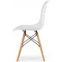 zestaw 4 białych krzeseł do jadalni lokus