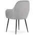 srebrne jasno szare krzesło tapicerowane negros