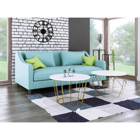 Wizualizacja białego stolika kawowego Savik 3X