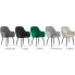 Kolory welurowego krzesła z podłokietnikami Negros 3X