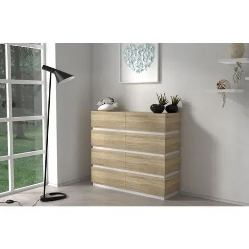 Zdjęcie duża komoda do biura, salonu, dąb sonoma Ogitro 4X | Edinos.pl