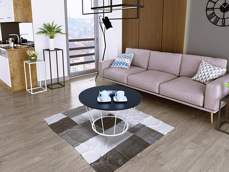 Wizualizacja stolika kawowego Melbro 5X czarny