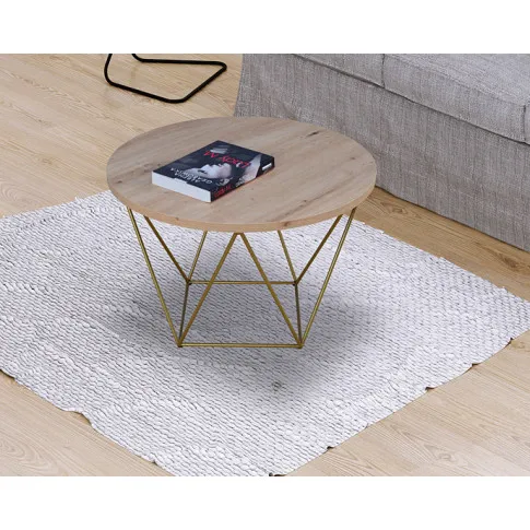 Wizualizacja stolika kawowego Boreko 3X dąb artisan