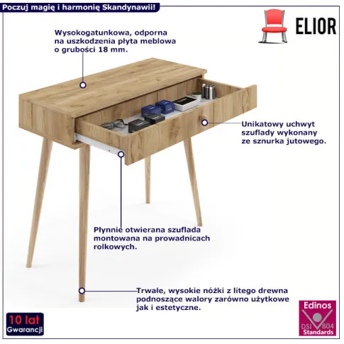 Biurko skandynawskie Tida 5X