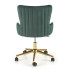 Zielony pikowany fotel do biurka Zipox