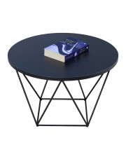 Czarny stolik kawowy w stylu loft - Boreko 4X w sklepie Edinos.pl