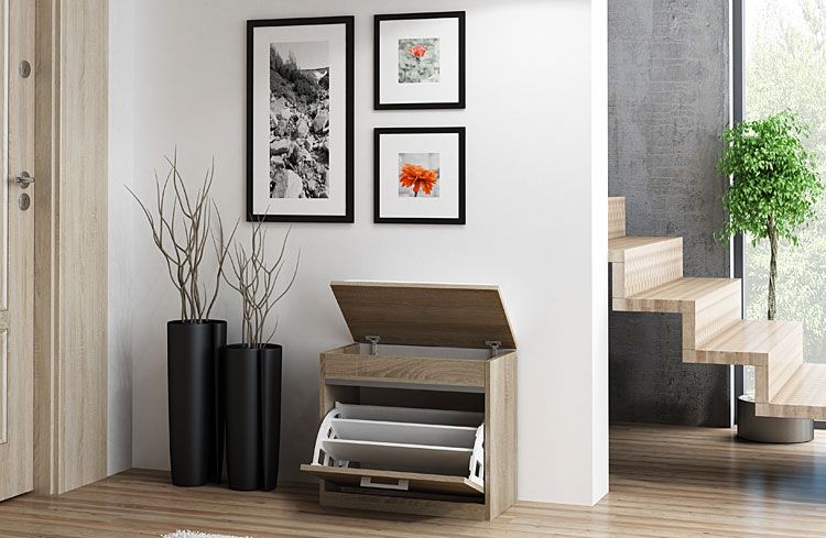 Komfortowa szafka na obuwie dąb trufel Cella 2X