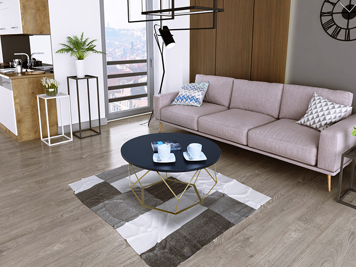 Wizualizacja stolika kawowego Liliana 3X czarny