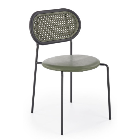Zielone minimalistyczne krzesło Omix