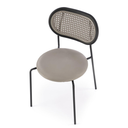 Minimalistyczne szare krzeslo Omix